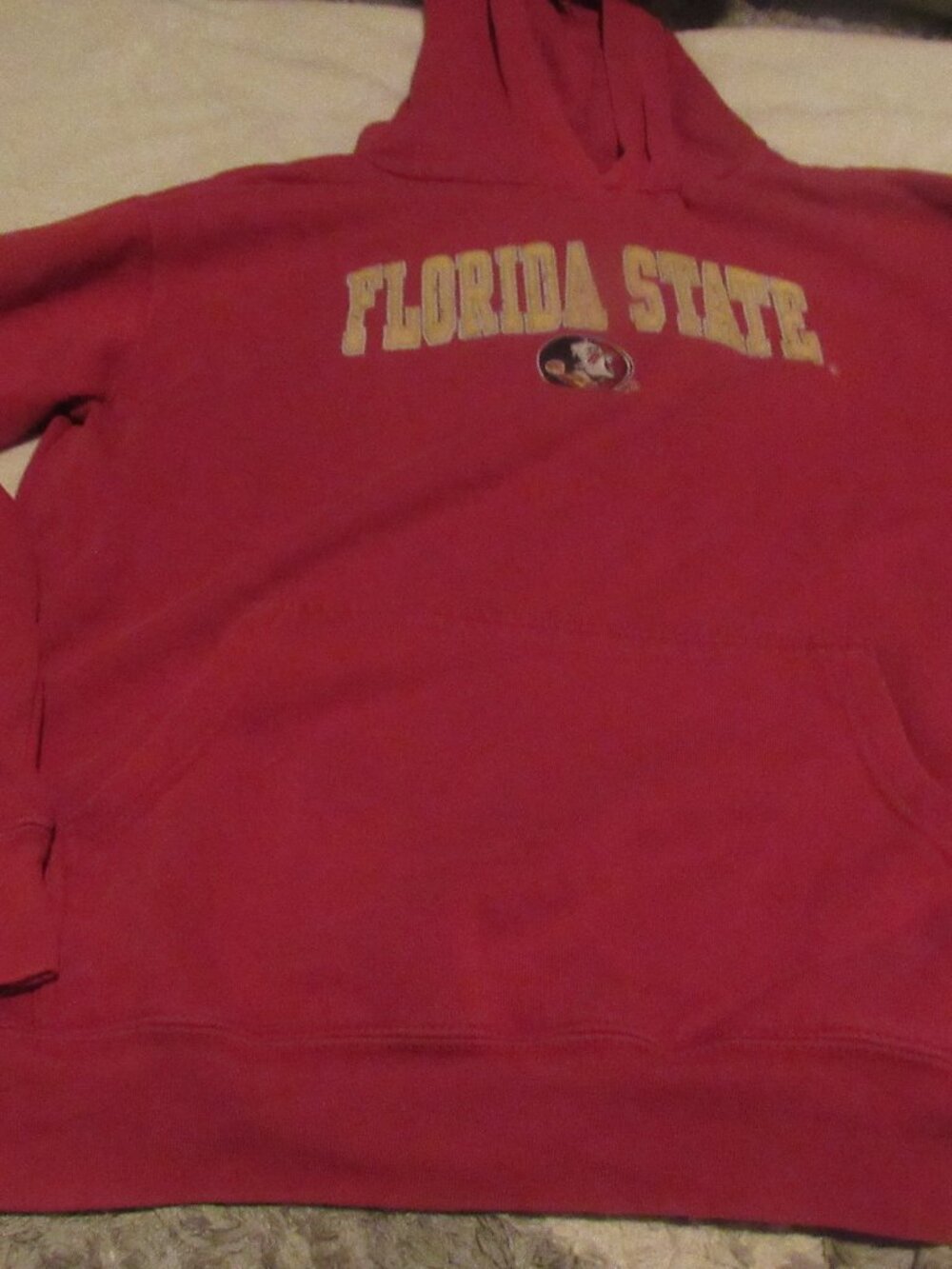 Old University Brand Florida State Seminoles Red Hoodie Sweatshirt No Size Tag